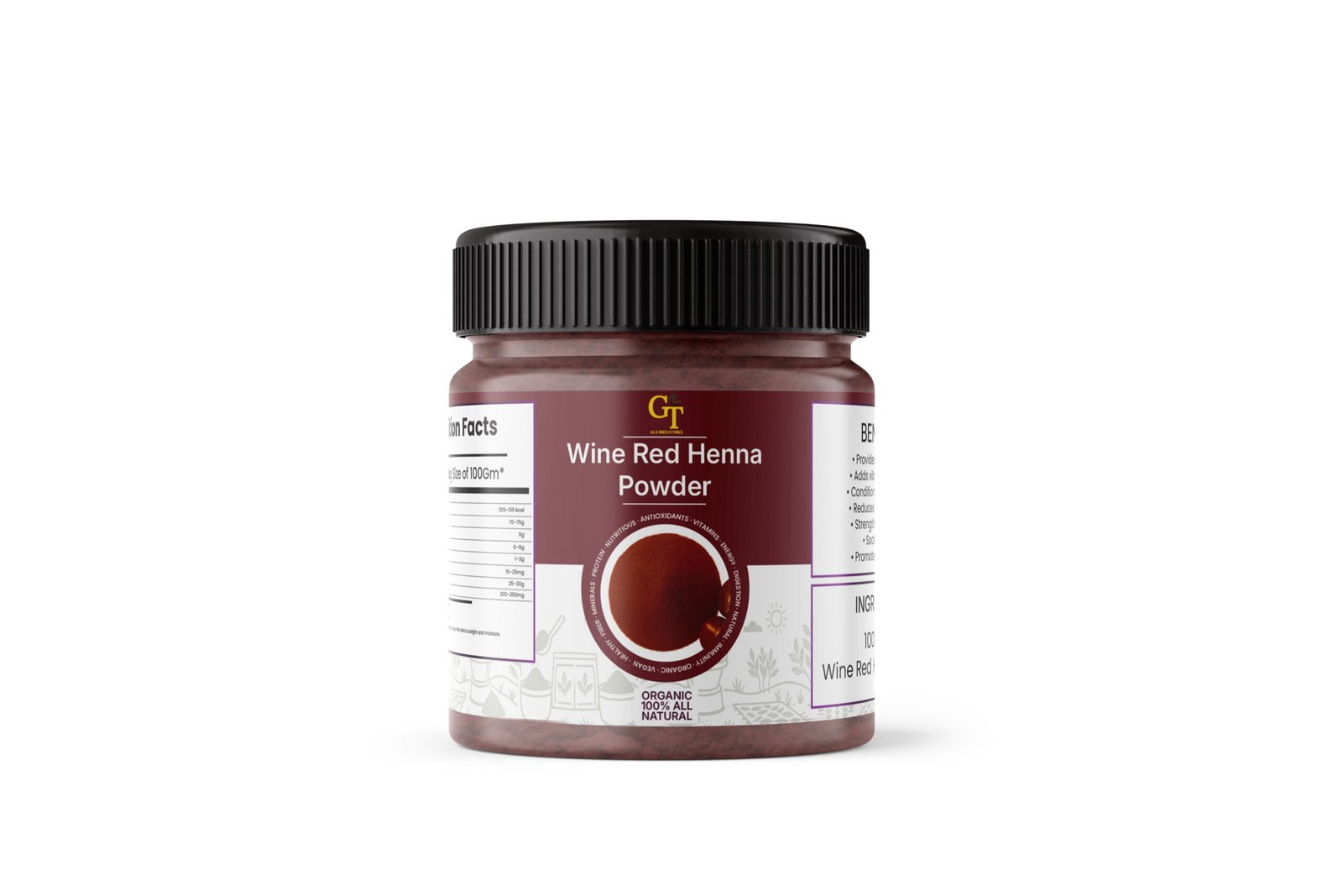 wine red henna powder wine red henna powder