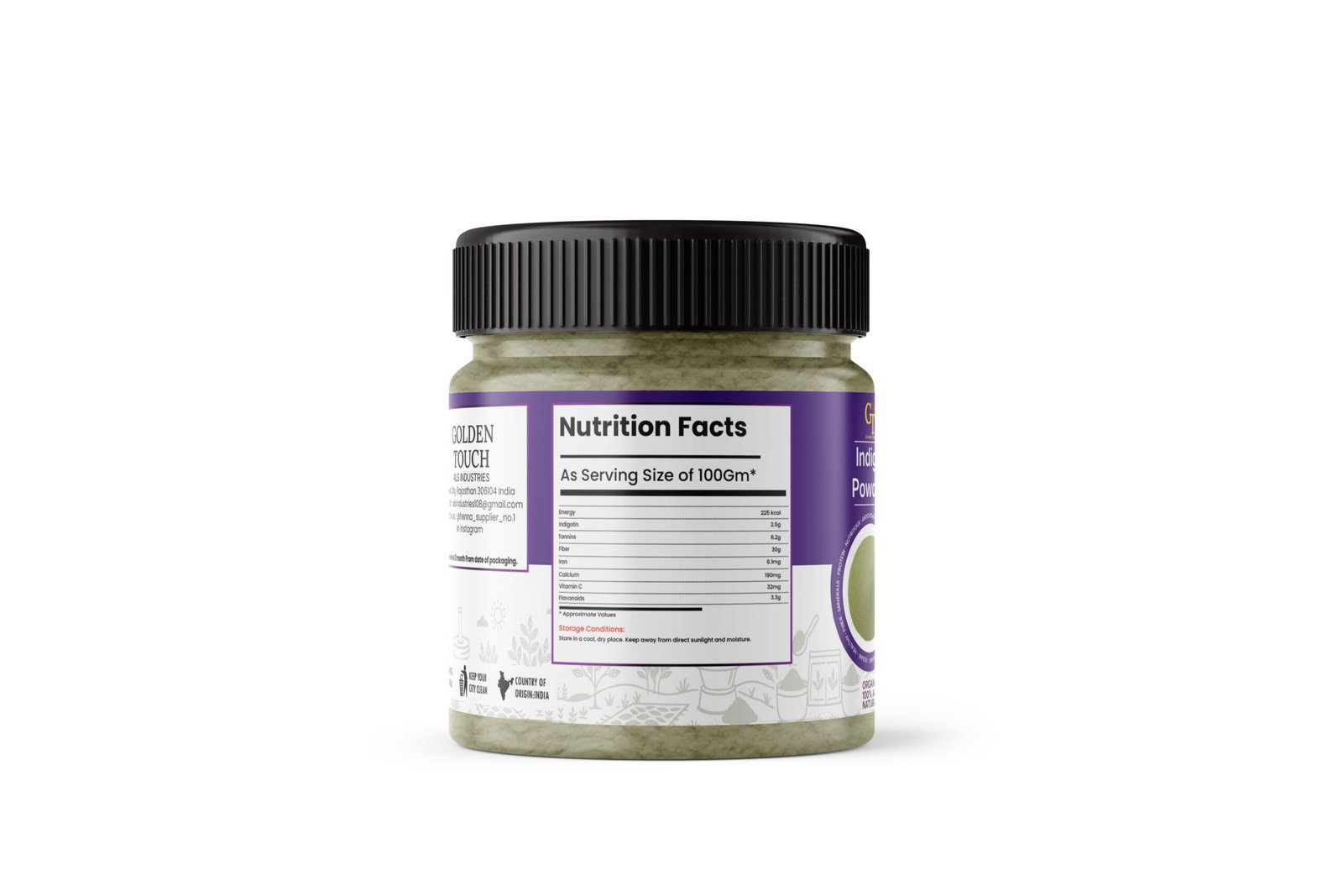 golden touch pure curry leaves powder | 100% natural & sun dried | for cooking golden touch pure curry leaves powder | 100% natural & sun dried | for cooking